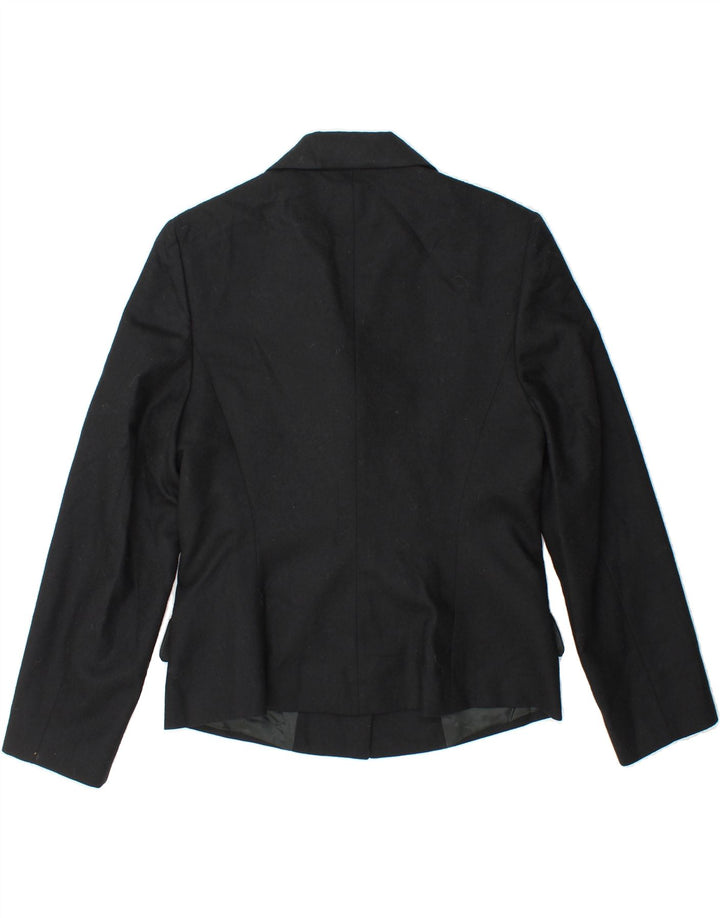 BENETTON Womens 3 Button Blazer Jacket IT 42 Medium Black New Wool Vintage Benetton and Second-Hand Benetton from Messina Hembry 