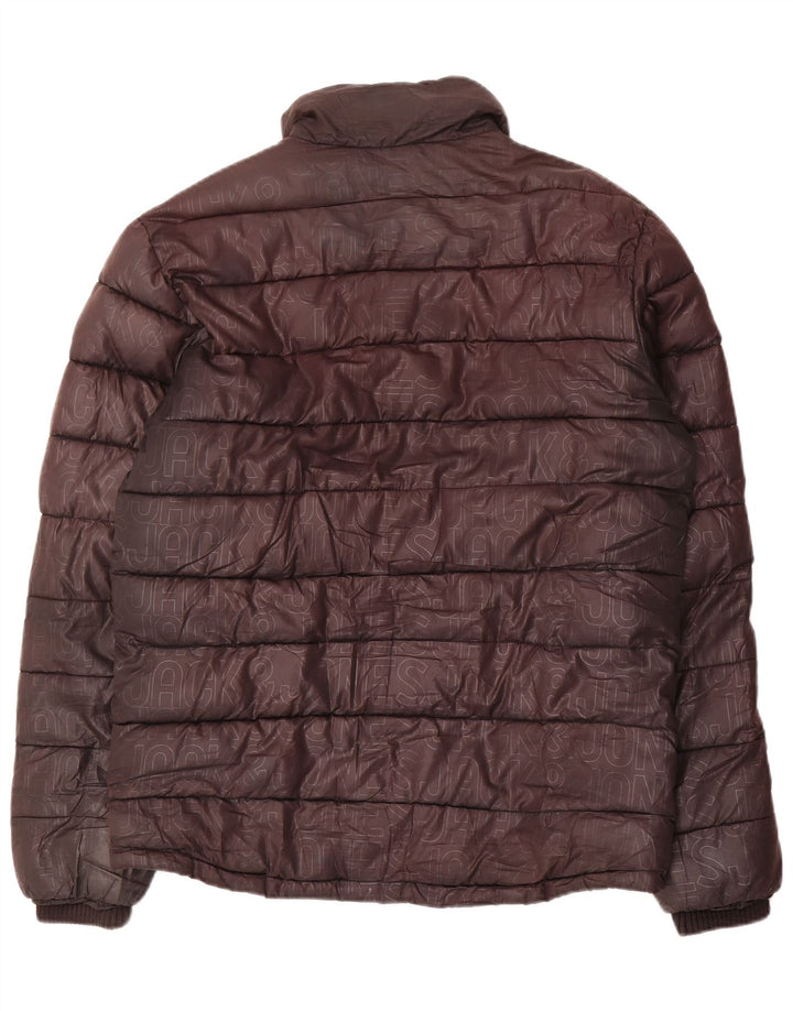 Męska ocieplana kurtka Jack & Jones UK 40, duża brązowa