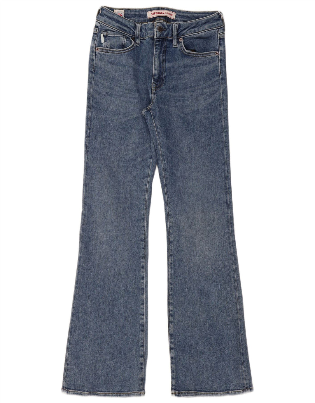 Damskie jeansy Bootcut Superdry W28 L31 Niebieskie, bawełniane