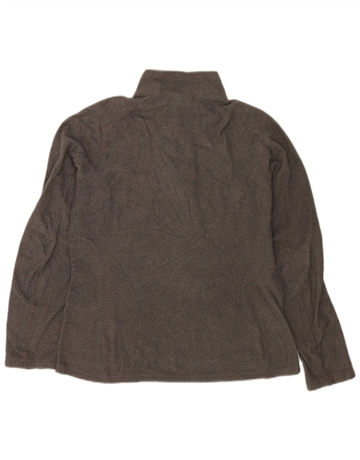 Damski sweter polarowy The North Face z zamkiem błyskawicznym, UK 14, średni szary poliester