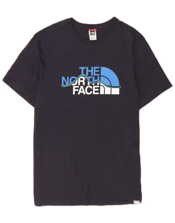 Męski T-shirt z krótkim rękawem The North Face, duży, granatowy