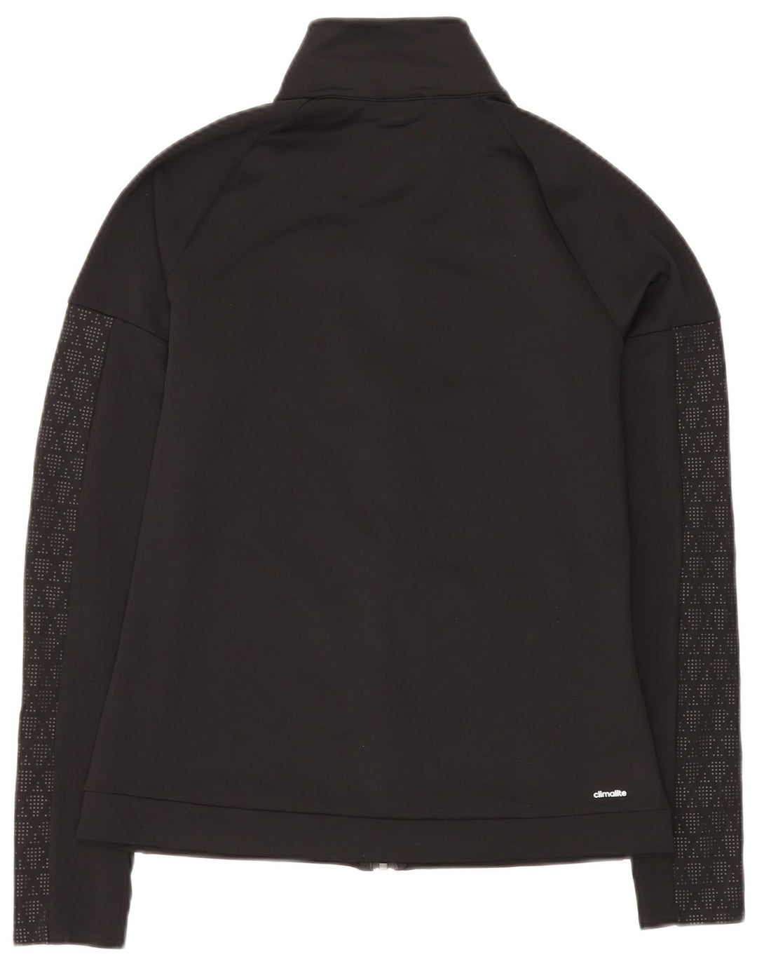 Damska kurtka dresowa ADIDAS Climalite UK 12, średnia czarna geometryczna