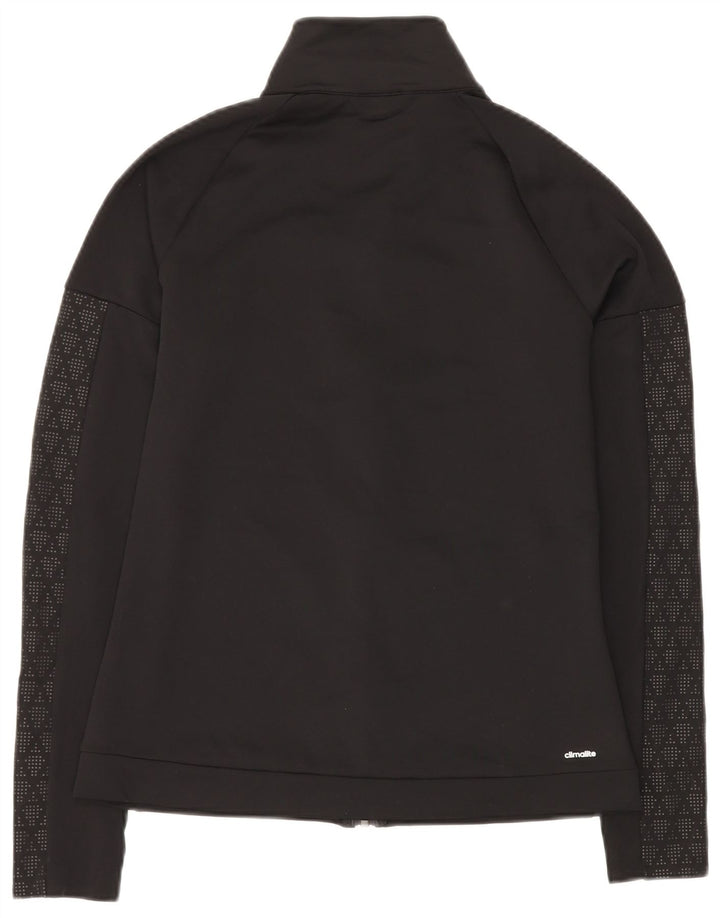 Damska kurtka dresowa ADIDAS Climalite UK 12, średnia czarna geometryczna