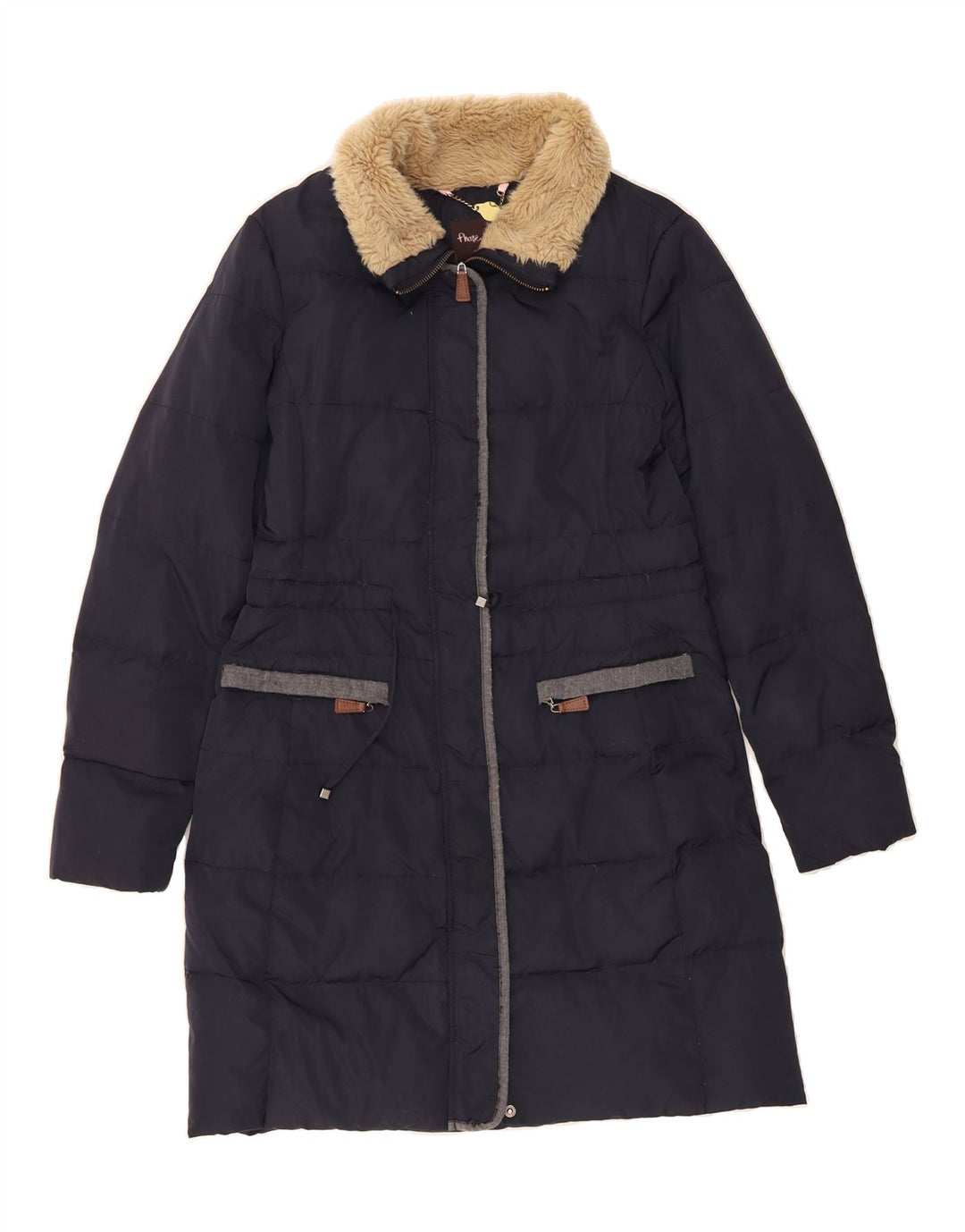 PHASE EIGHT Womens Padded Coat UK 10 Small  Navy Blue Polyester Vintage Phase Eight and Second-Hand Phase Eight from Messina Hembry 