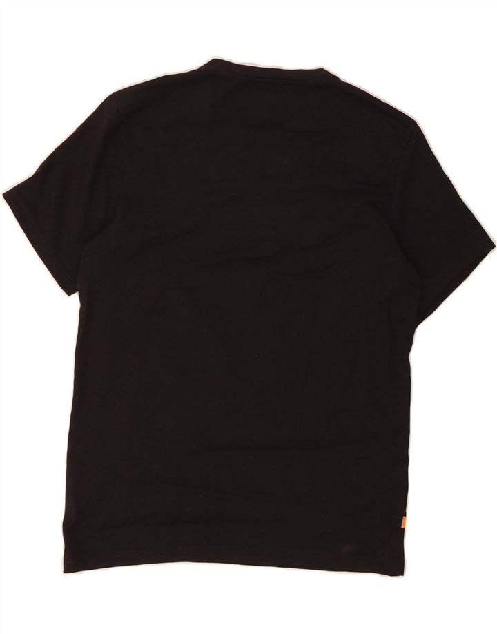 TIMBERLAND Mens Regular Fit Graphic T-Shirt Top Small Black Cotton Vintage Timberland and Second-Hand Timberland from Messina Hembry 