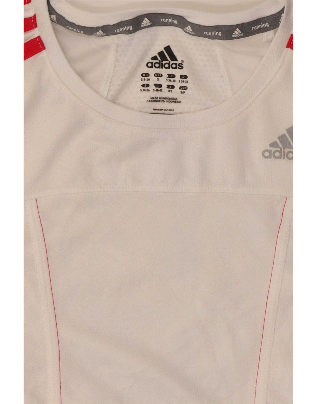 Damska koszulka do biegania Adidas Top UK 8/10 Mała biała