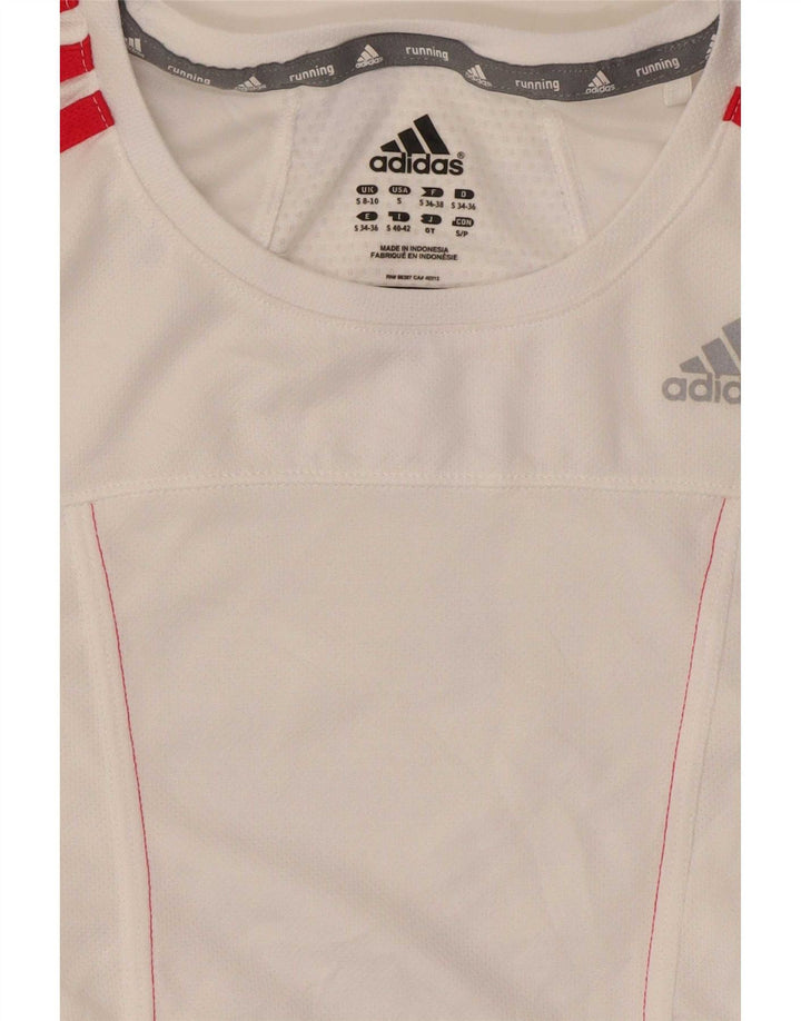 Damska koszulka do biegania Adidas Top UK 8/10 Mała biała