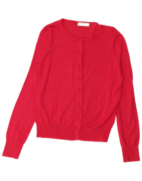 Marks & Spencer Damski sweter kardigan UK 8 Small Pink Wiskoza