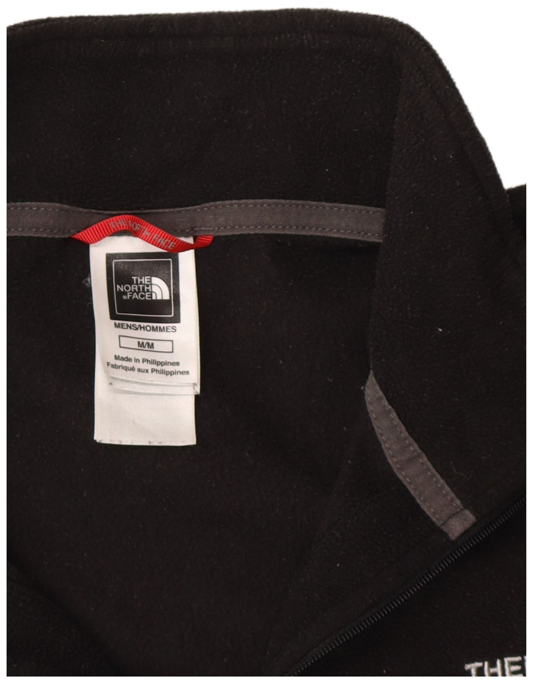 Męski sweter polarowy The North Face z zamkiem błyskawicznym, średni czarny poliester