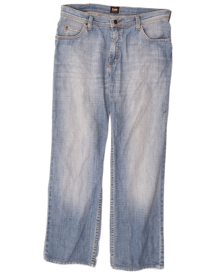 Męskie dżinsy Lee Brooklyn Straight W34 L34 Niebieskie bawełniane