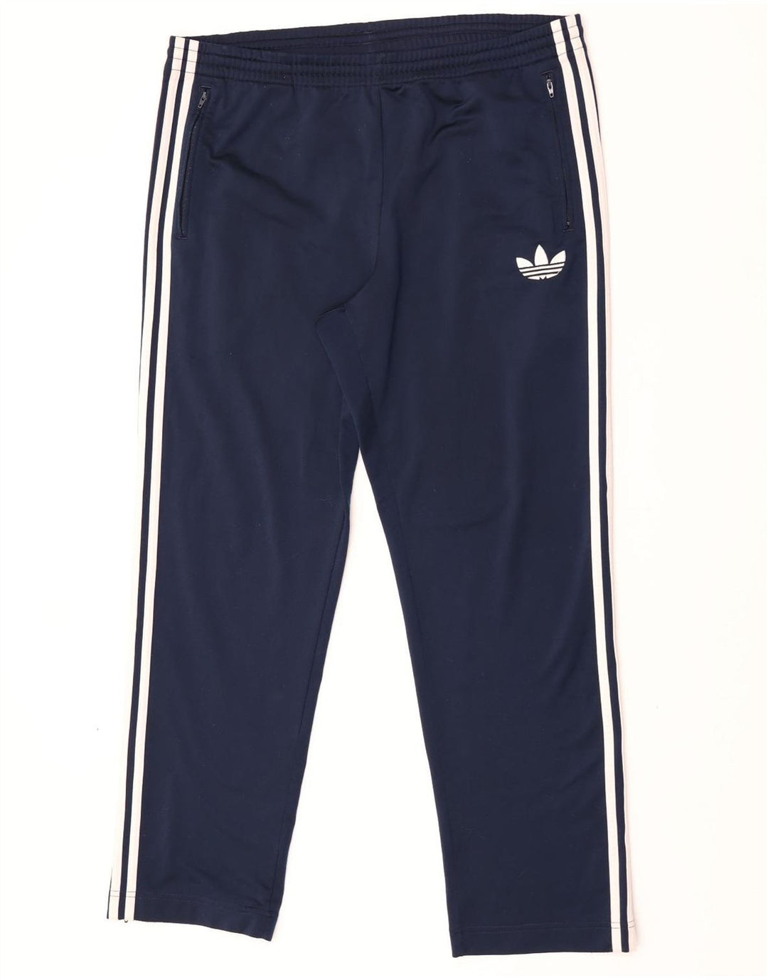Męskie spodnie dresowe Adidas, duże, granatowe, poliestrowe