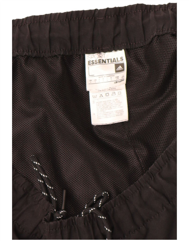 Męskie spodenki sportowe Adidas Climalite, duże, czarne, poliestrowe