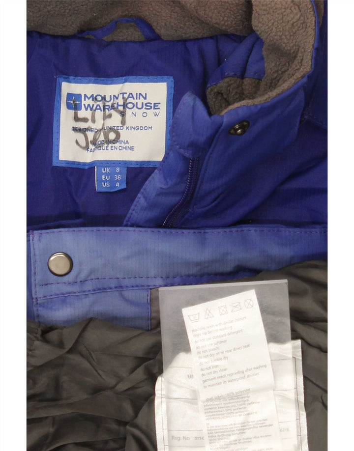 Damska kurtka narciarska z kapturem Mountain Warehouse UK 8 Small Blue Colorblock