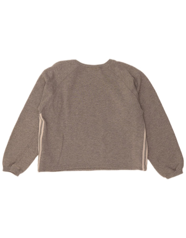 Bluza damska Adidas Jumper UK 14 Średnia szara bawełna