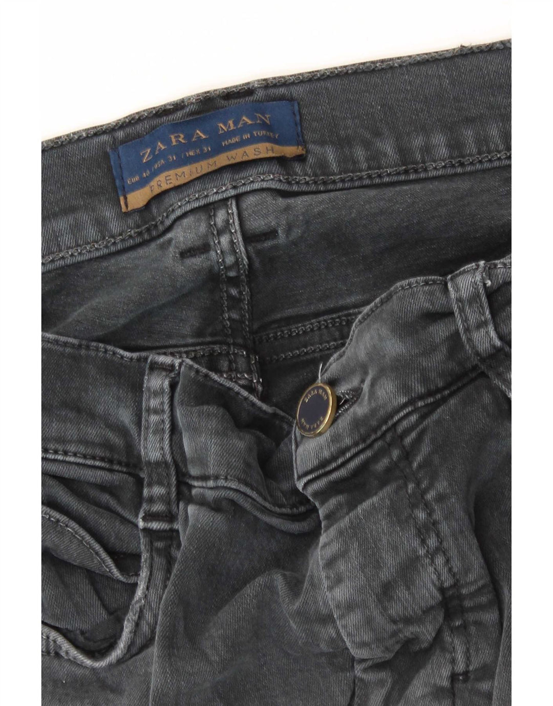 Męskie jeansy skinny Zara EU 40 Medium W31 L31 szare