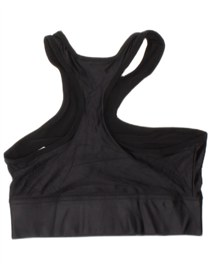 Damski top sportowy Reebok, mały, czarny poliamid sportowy