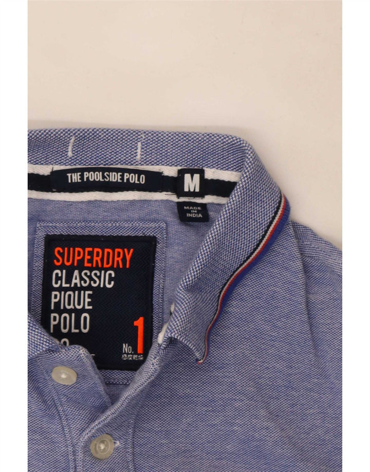 Męska koszulka polo Superdry w średnie niebieskie paski