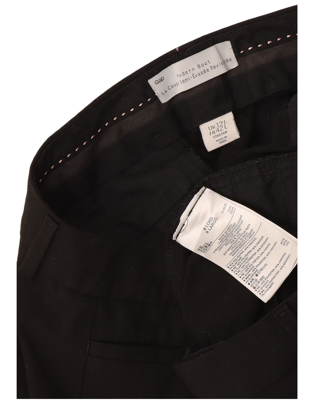 Spodnie damskie Gap Modern Bootcut UK 12 Medium W34 L34 Czarne