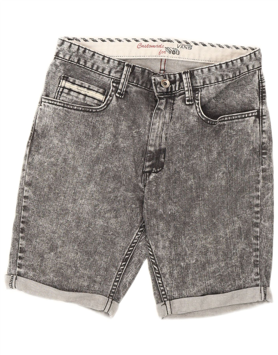 Damskie spodenki jeansowe Vans Acid Wash W28 średnioszare