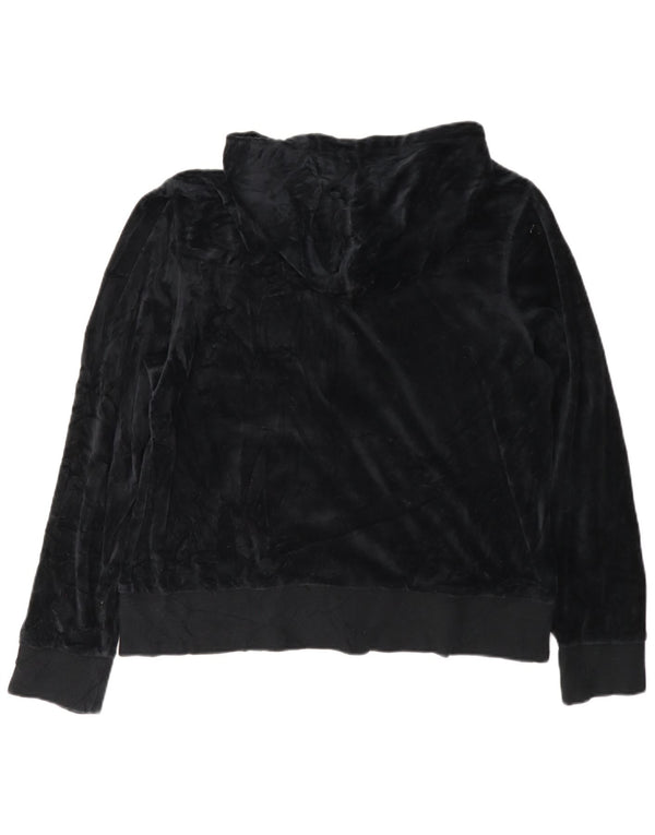 Damski sweter Calvin Klein z kapturem i zamkiem błyskawicznym UK 18 XL, czarny, bawełniany