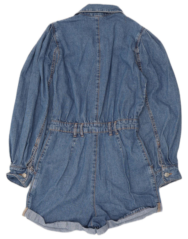 Damski kombinezon jeansowy Zara UK 4 XS, niebieski, bawełniany