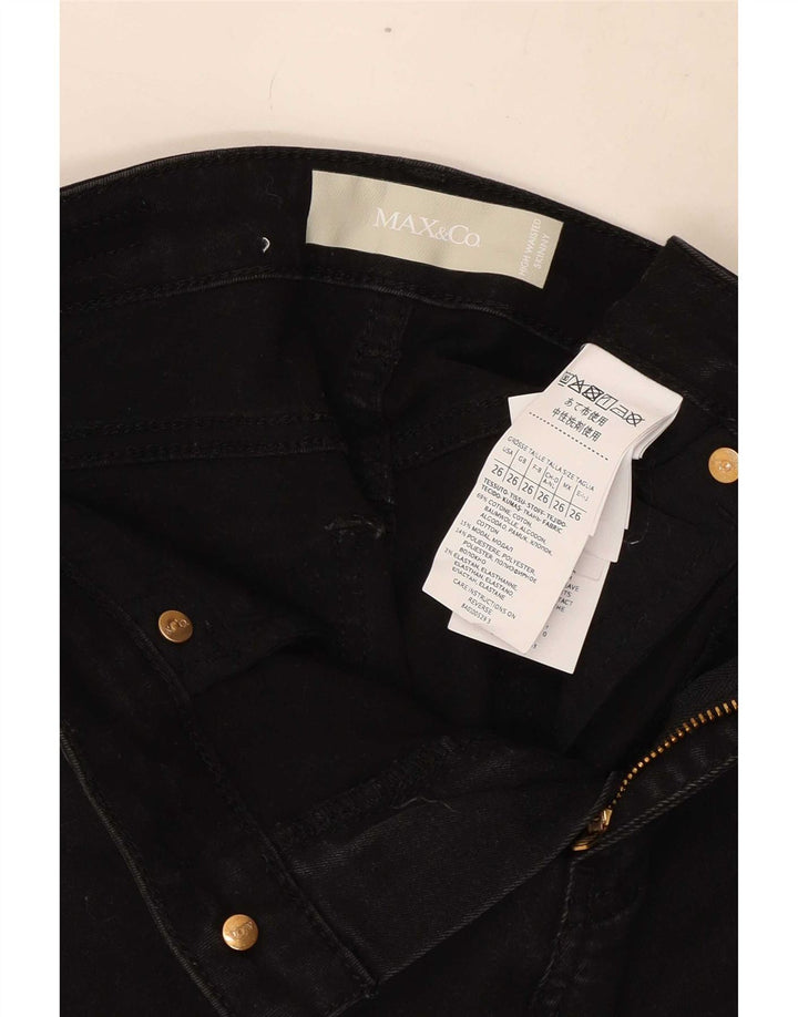 Damskie jeansy Skinny Max & Co. W26 L27 Czarne bawełniane