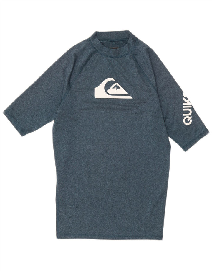 Męski T-shirt z grafiką Quiksilver, mały, niebieski
