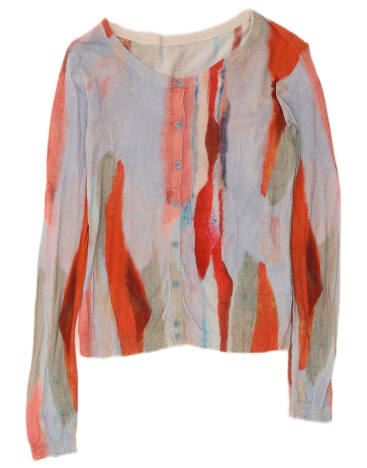 Sweter damski Hugo Boss z abstrakcyjnym wzorem, UK 10, mały, wielokolorowy