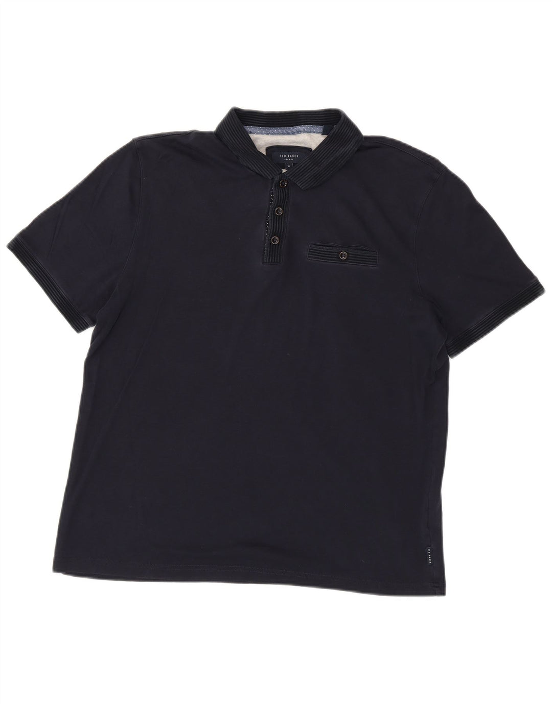 Męska koszulka polo Ted Baker, rozmiar 4, duża, granatowa, bawełniana