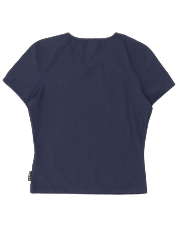 Damska koszulka Nike Dri Fit Top UK 10/12 Średni granatowy poliester