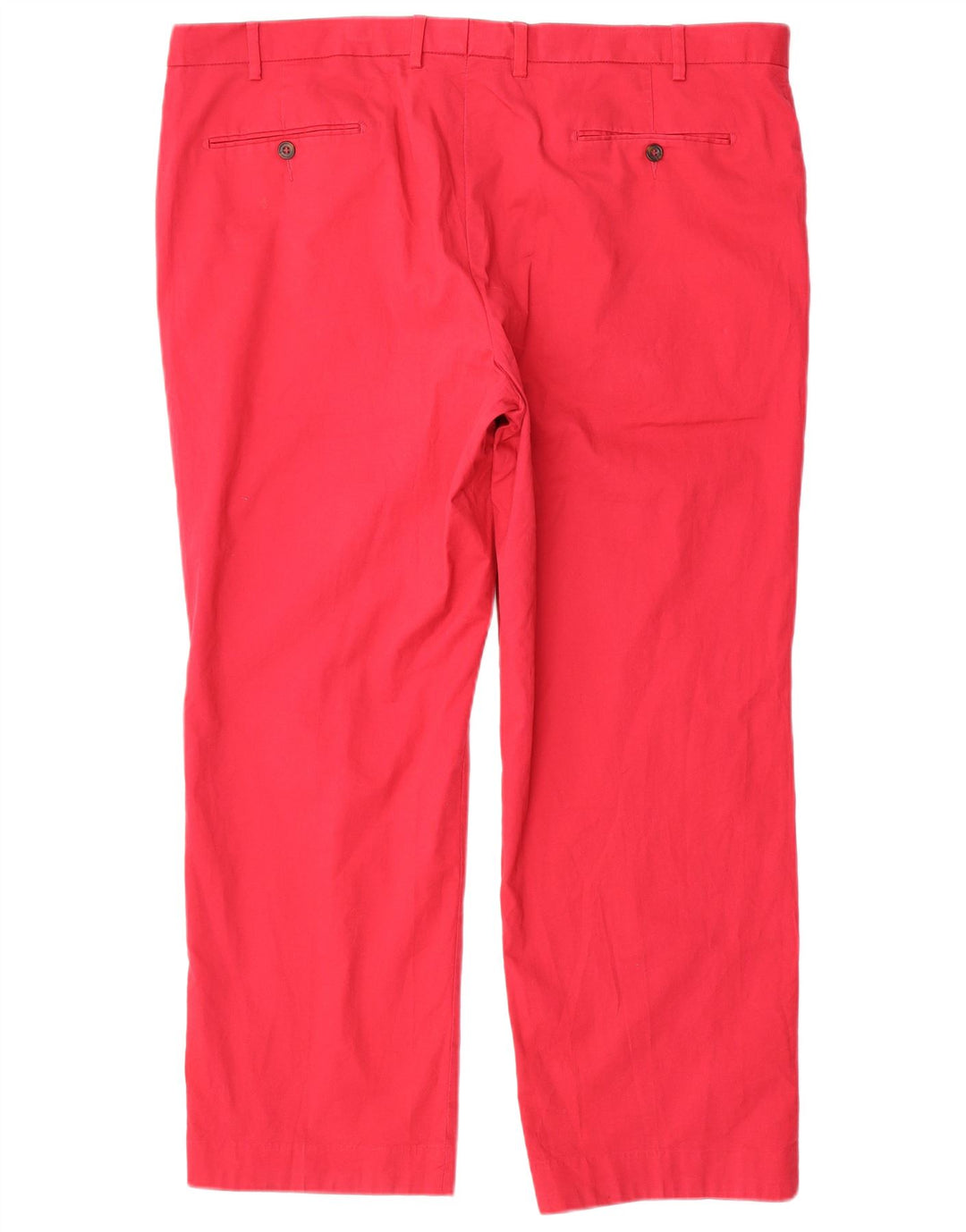 Marks & Spencer Damskie proste spodnie garniturowe W42 L29 Czerwone bawełniane
