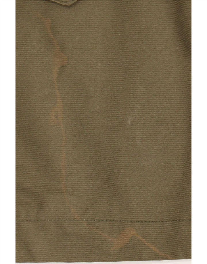Vintage męski płaszcz wojskowy IT 50, duża bawełna khaki