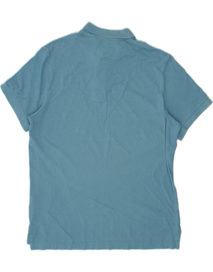 NIKE Mens Polo Shirt Large Blue Cotton Vintage Nike and Second-Hand Nike from Messina Hembry 