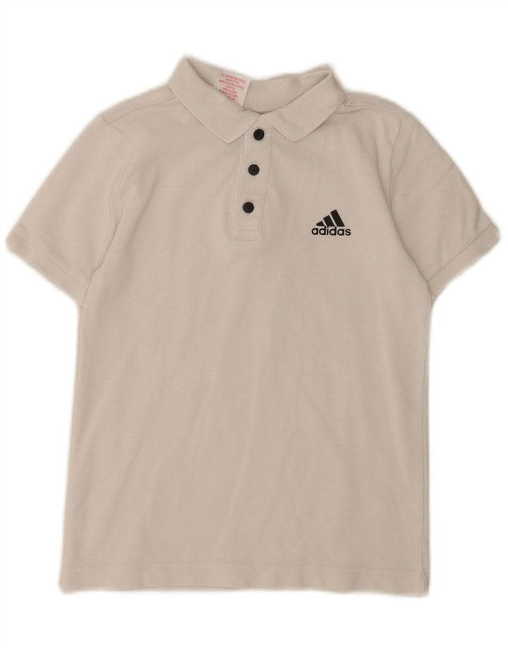 Chłopięca koszulka polo Adidas 9-10 lat biała