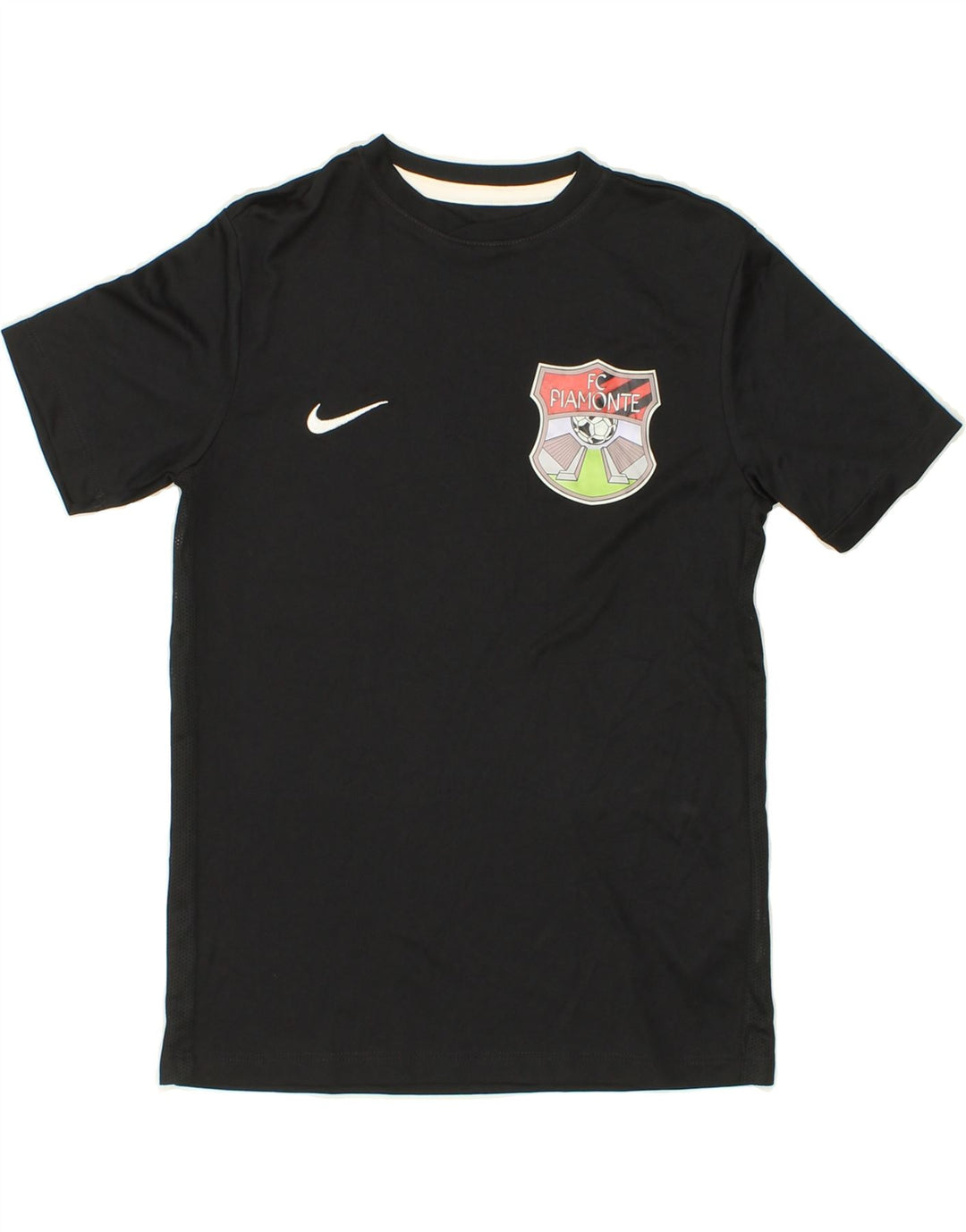 NIKE Boys Dri Fit Graphic T-Shirt Top 10-11 Years Medium Black Polyester Vintage Nike and Second-Hand Nike from Messina Hembry 