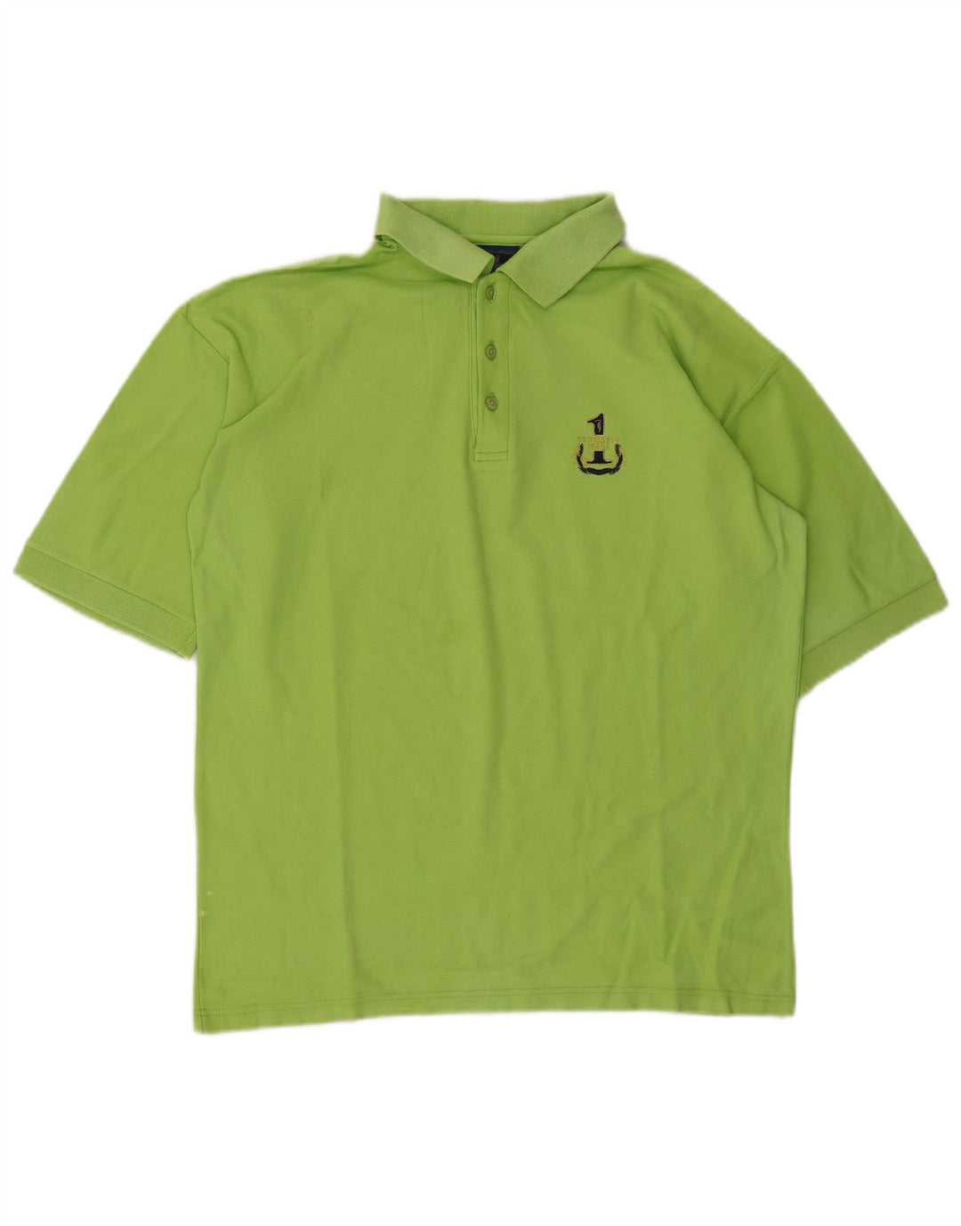 Męska koszulka polo Trussardi Jeans, mała, zielona, bawełniana