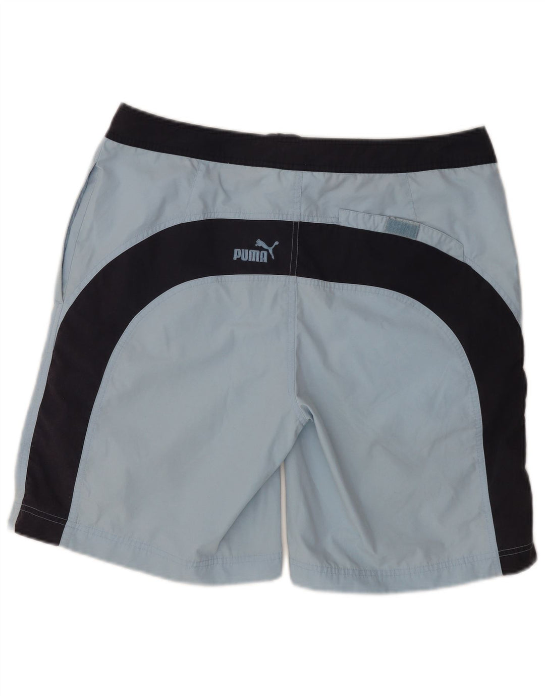 Męskie spodenki kąpielowe PUMA, duże, niebieskie, z blokami kolorów