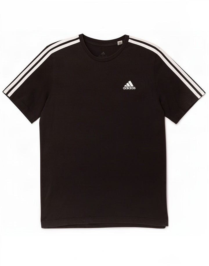 Adidas Męski T-shirt Top Średni Czarny Bawełniany