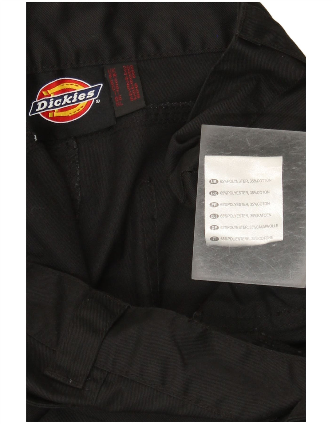 Męskie proste spodnie cargo Dickies W38 L28 Czarny poliester