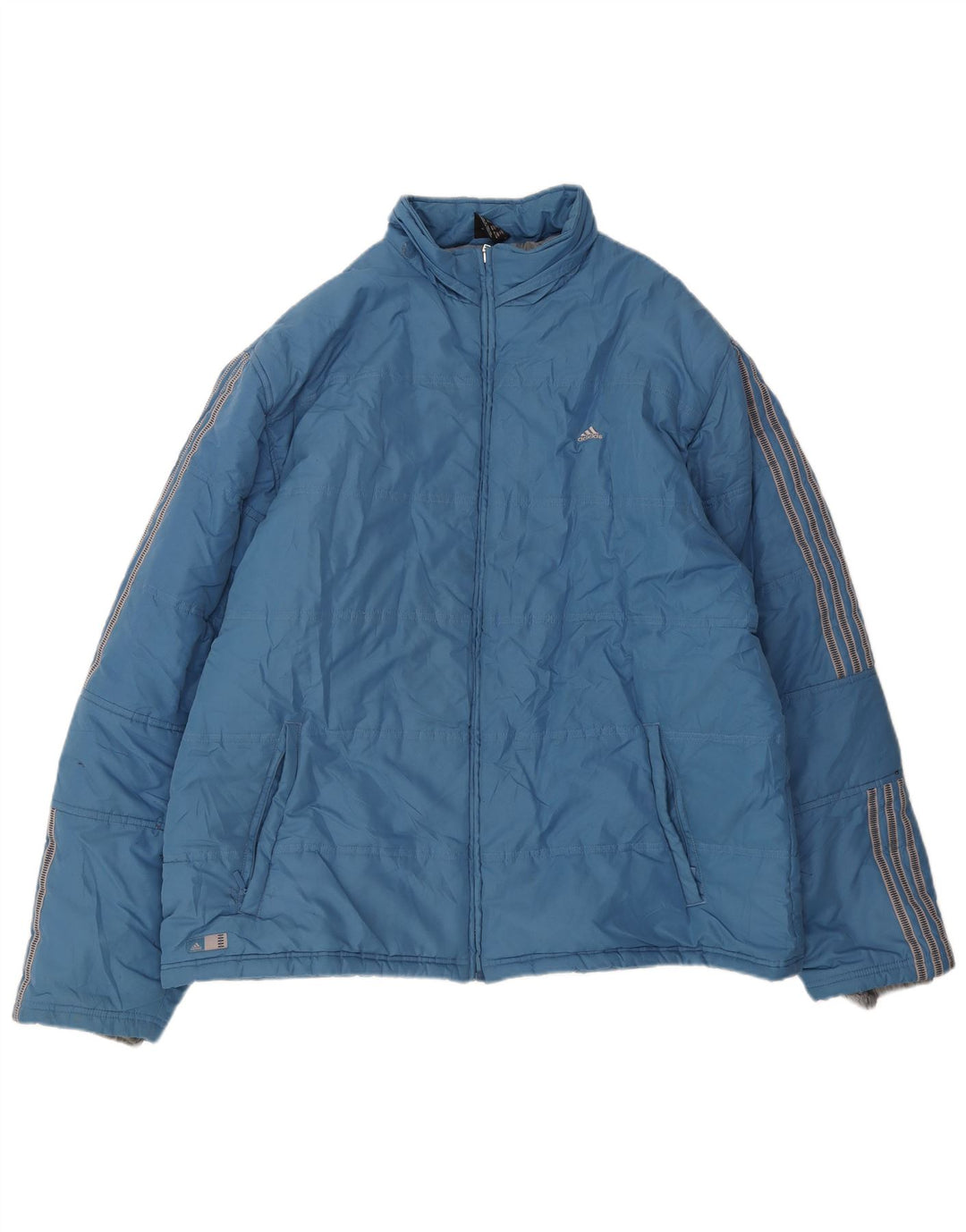 Męska ocieplana kurtka Adidas UK 42 XL Niebieski poliester