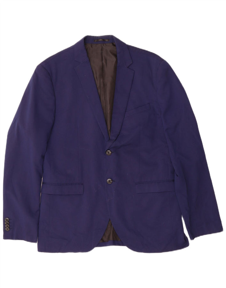 Męska marynarka Jack & Jones zapinana na 2 guziki, super wąska marynarka IT 52 XL, granatowa