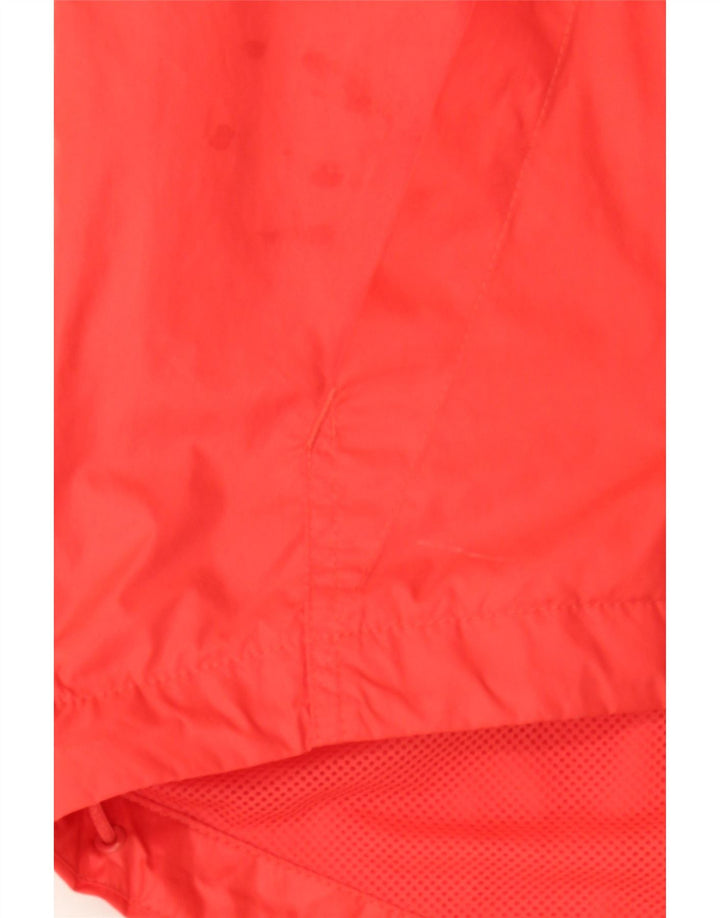 ADIDAS Womens Graphic Rain Jacket UK 4/6 XS Red Polyester Vintage Adidas and Second-Hand Adidas from Messina Hembry 