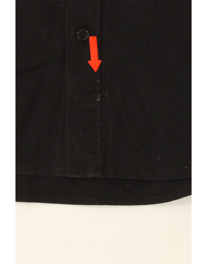 CALVIN KLEIN JEANS Mens Extra Slim Fit Shirt Medium Black Cotton Vintage Calvin Klein Jeans and Second-Hand Calvin Klein Jeans from Messina Hembry 