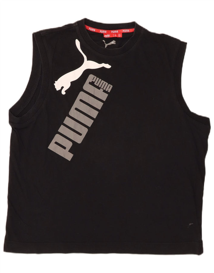 Męska kamizelka z grafiką PUMA XL, czarna