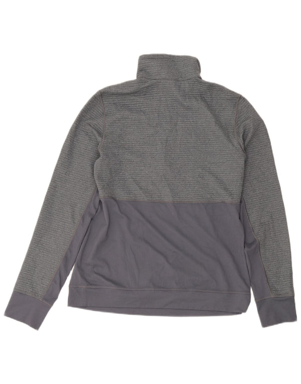 Adidas Womens Climalite Pullover Tracksuit Top UK 12/14 Medium Grey
