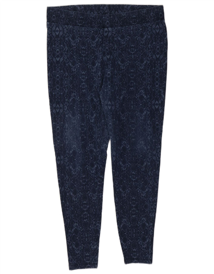 Legginsy damskie Marks & Spencer UK 18 XL niebieskie Ikat