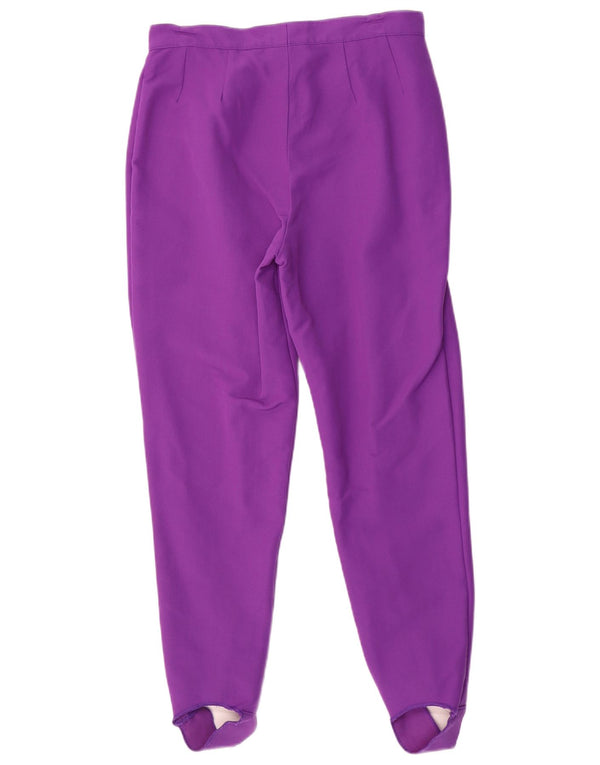 Spodnie damskie Vintage IT 46 Large W28 L29 Fioletowe akrylowe sportowe