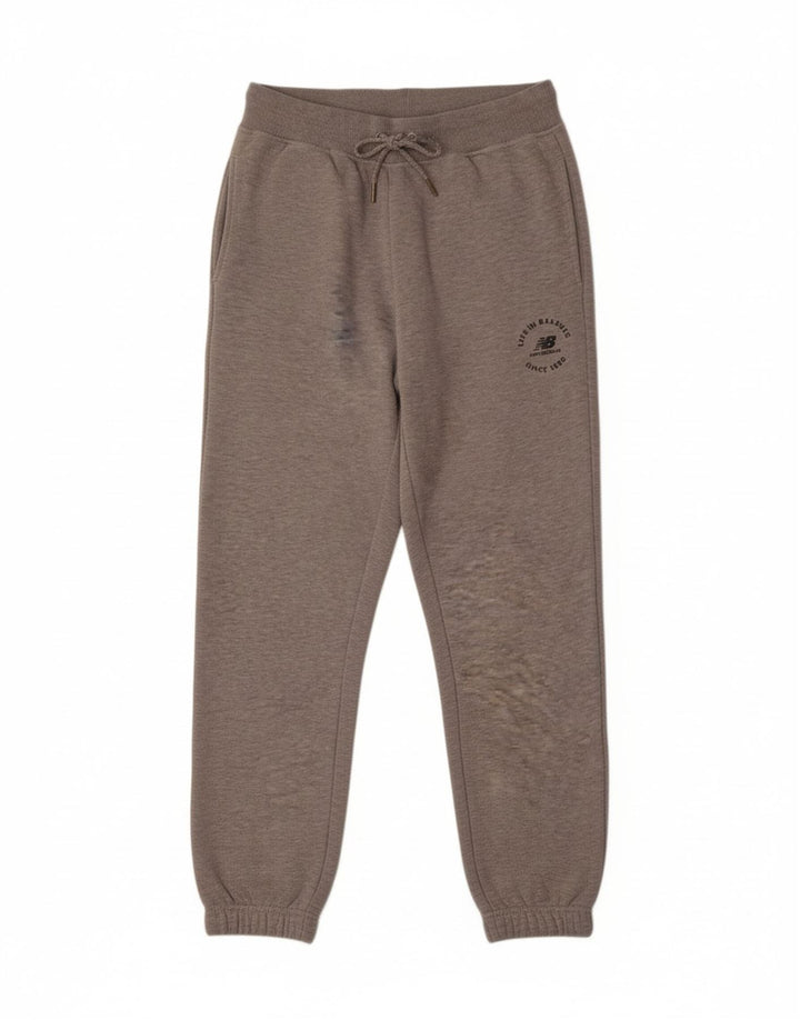 NEW BALANCE Mens Tracksuit Trousers Joggers Medium  Grey Flecked