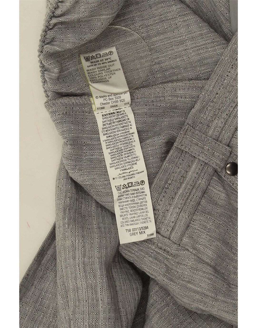 Krótkie spodnie damskie Marks & Spencer UK 12 Medium W30 L27 Szare