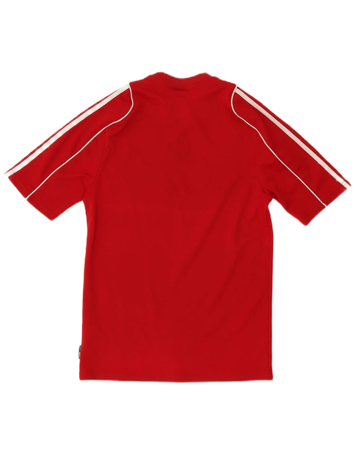 Adidas Męski T-shirt Climalite Top Mały Czerwony Poliester